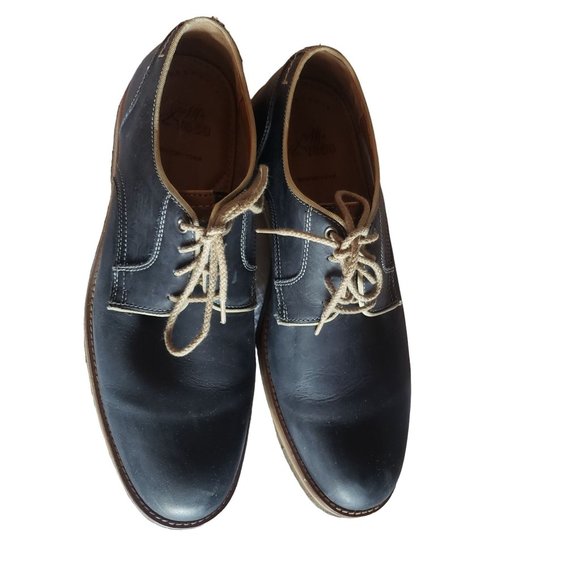 J&M Est.1850 Men's Sized 10.5 M DARK BLUE LEATHER - Picture 8 of 9